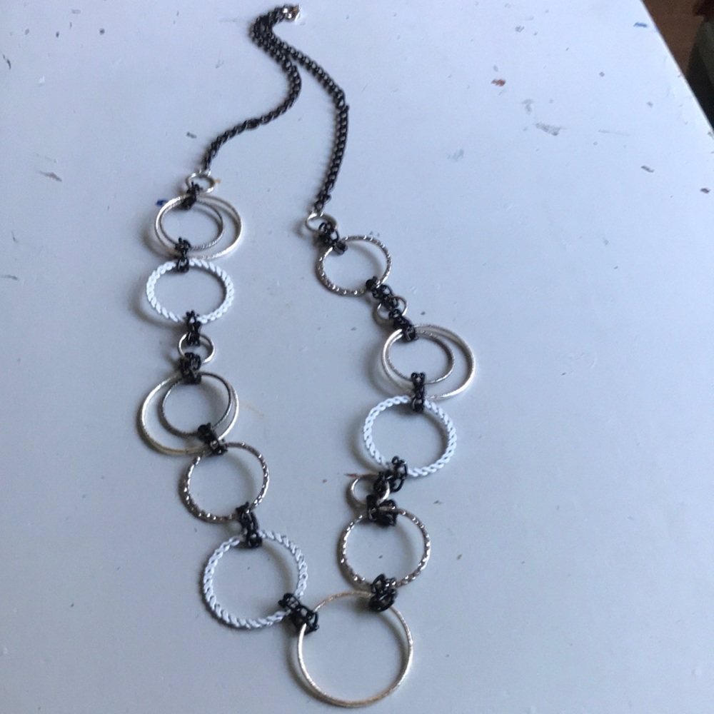 Gold Silver Bronze Black  Necklace